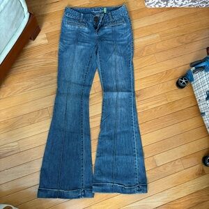 VERY Cool Women's Y2K Low-rise Flare Blue Jeans